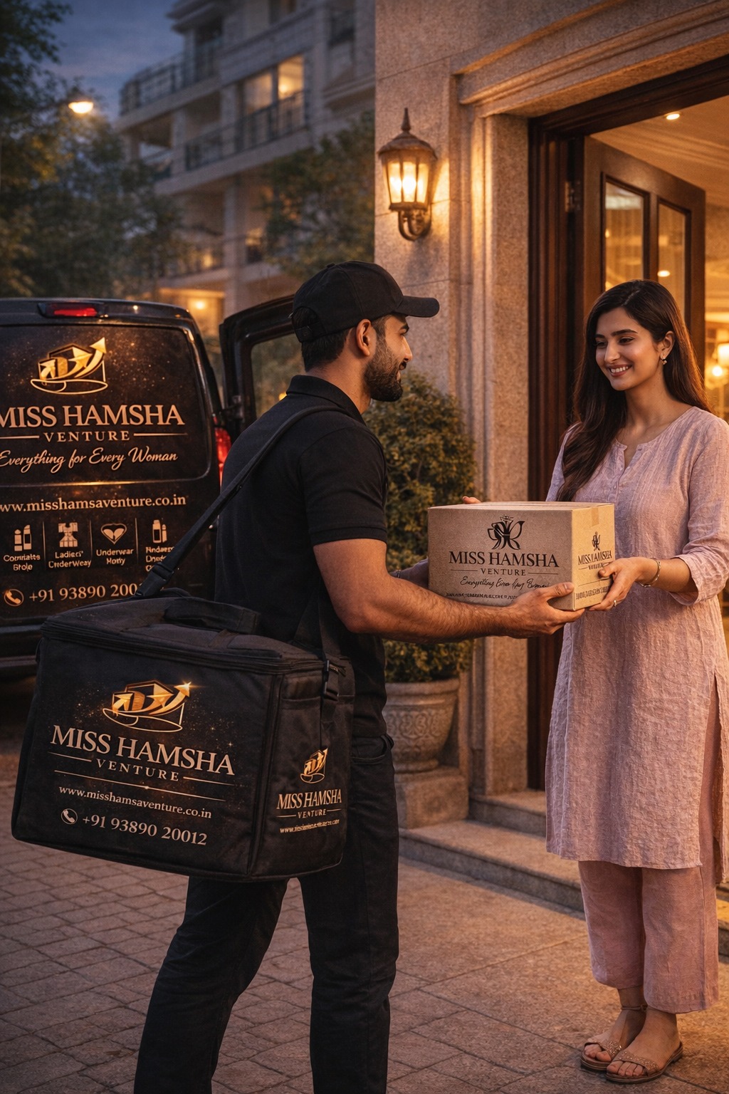 Parcel delivered to doorstep